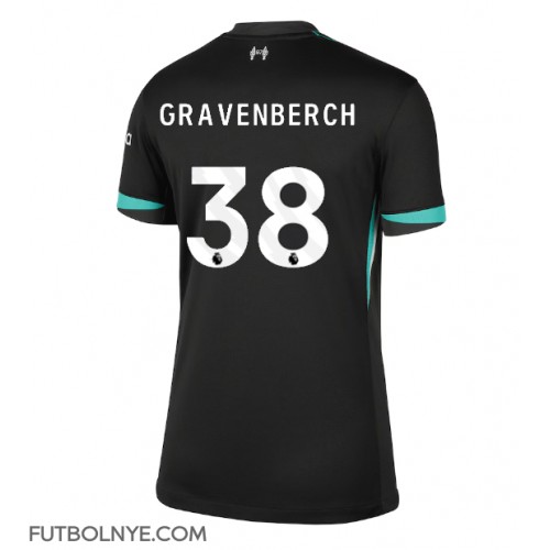 Camiseta Liverpool Ryan Gravenberch #38 Visitante Equipación para mujer 2024-25 manga corta